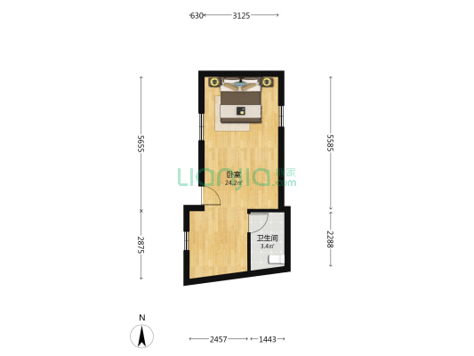 吉士坊巷 1室0厅1卫 120平方