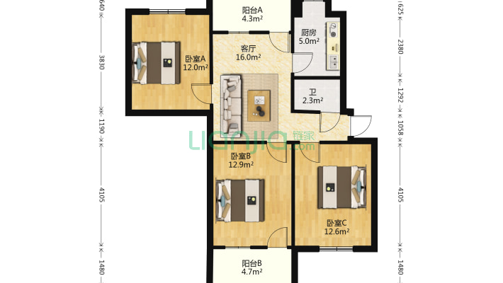 闸口一路玻璃纤维厂家属院二手房实景图