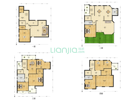 嘉德别墅 9室4厅3卫 576平方