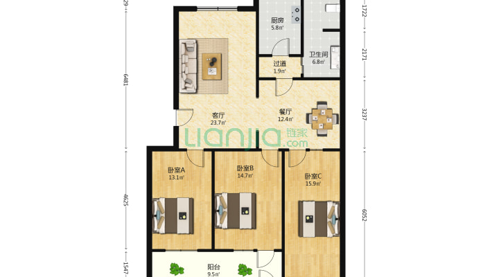 工商局家属楼（廉才胡同）二手房实景图
