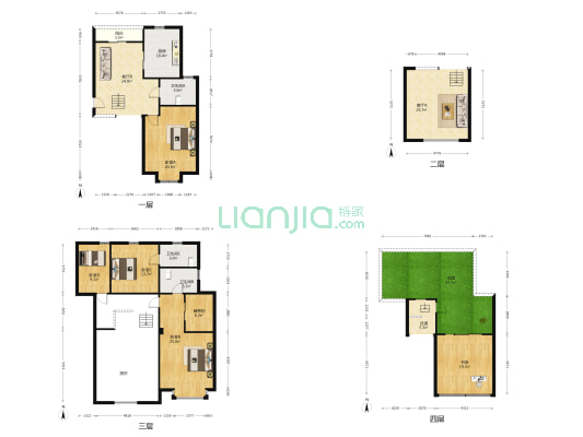 雅园小区 5室2厅3卫 208平方