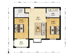 名流美域 三面朝南 房本满二 产权清晰  随时过户-涿州名流美域户型图