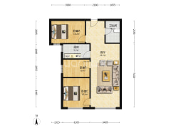 鸿坤理想湾北区 3室1厅 南-涿州鸿坤理想湾北区户型图