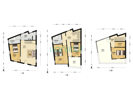 德星大街 4室1厅2卫 130平方