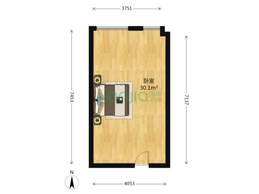 加侨波普驻区 1室0厅0卫 49平方