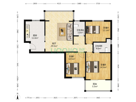 怡景华庭户型图