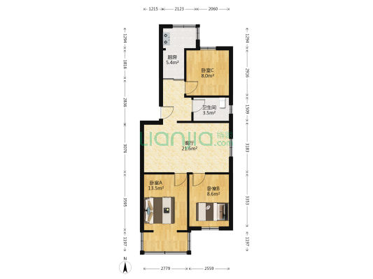 山汽小区 3室1厅1卫 78平方