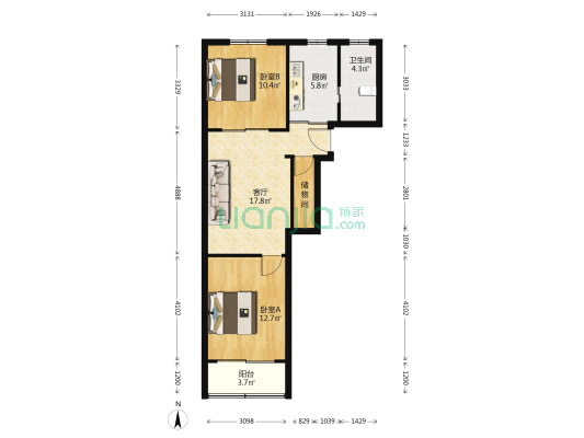 法华镇路635弄 2室1厅1卫 71平方