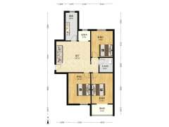 翔天万和城 3室1厅 南 北-涿州翔天万和城户型图