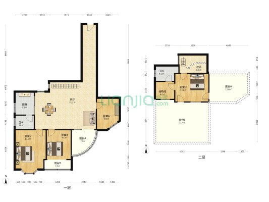 银桥公寓 4室1厅2卫 125平方