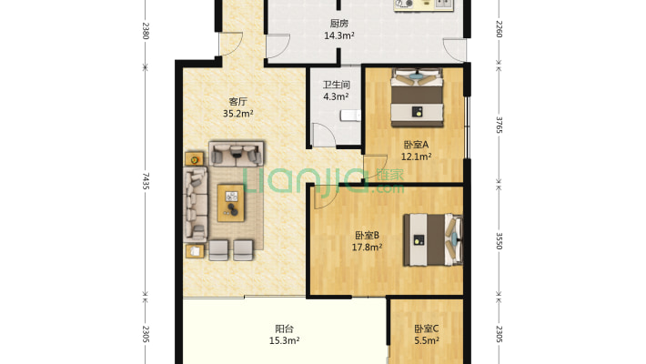 鱼兴商住楼二手房实景图