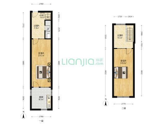 小三府胡同 2室0厅1卫 51平方