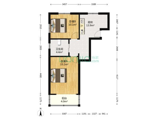 复兴中路626弄 2室0厅1卫 56平方