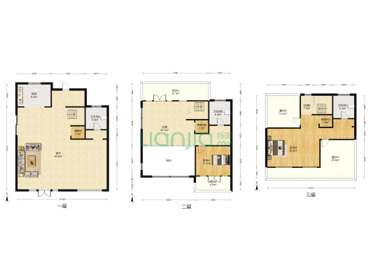 晓棠品园 2室1厅3卫 262平方