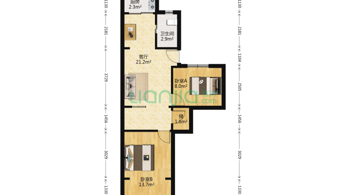 百井坊巷二手房实景图