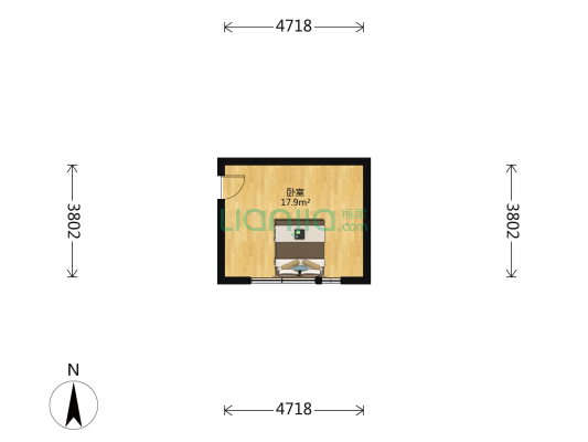 瑞星里 1室0厅0卫 17平方