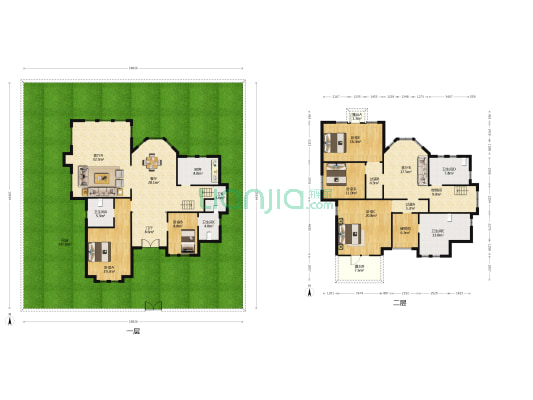 上京顺园 5室3厅5卫 265平方