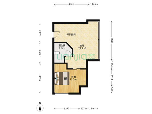 蓝调都汇 1室1厅1卫 64平方