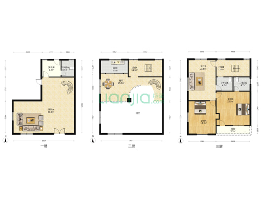 单头龙小区 2室3厅3卫 512平方