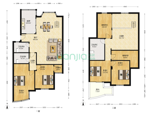 迎宾苑镬子山庄迎宾苑 4室1厅3卫 198平方