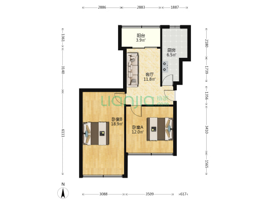 玉林横街20号 2室1厅0卫 62平方