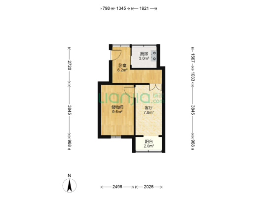 大治村 1室1厅0卫 43平方