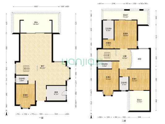 凯茵新城16区君临天下 4室1厅4卫 350平方