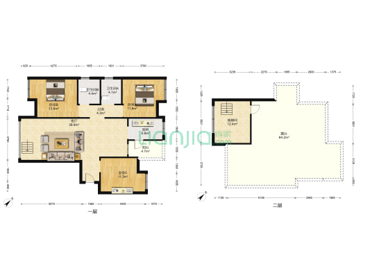 万兴一品 3室1厅2卫 139平方