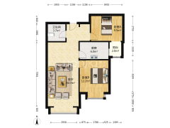 全南两居 中高楼层 位置好 品质社区-涿州香邑溪谷户型图