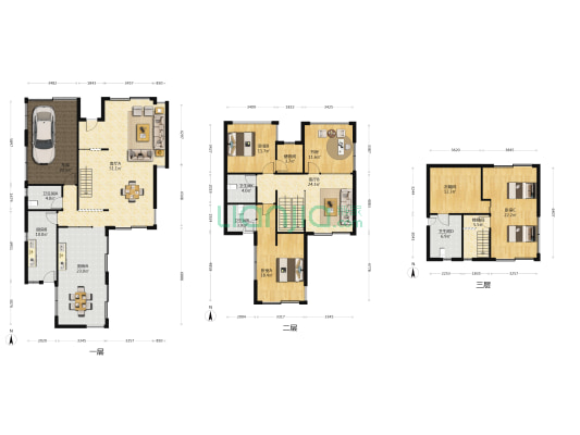 中科大学村 4室2厅4卫 283平方
