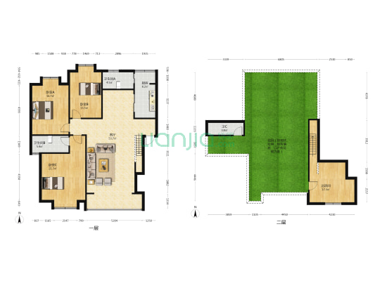 锦乡美郡 4室1厅3卫 161平方