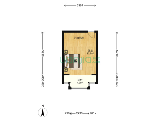 玉翠秀府 1室0厅0卫 75平方