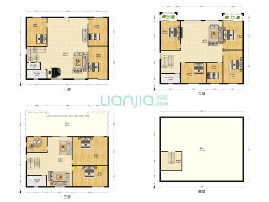宝城花园 11室3厅4卫 533平方