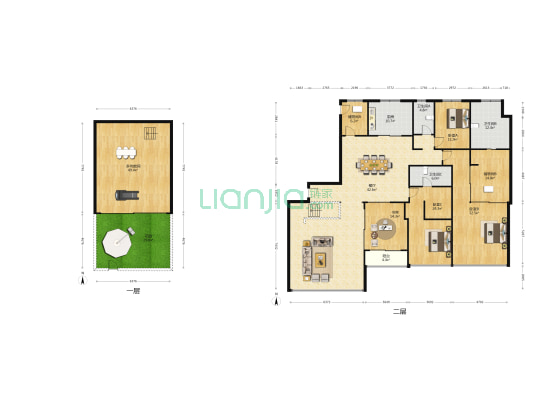 西投德信云湖印 5室2厅3卫 376平方