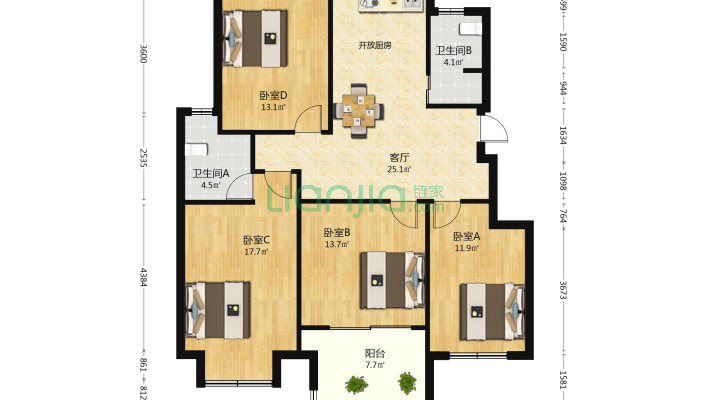 金沙雅苑二手房实景图