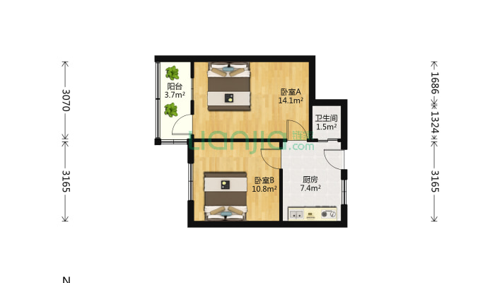 兴安支路（11-13）单号二手房实景图