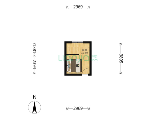 甘肃省机关家属院 1室0厅0卫 35平方