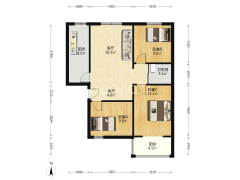 天保郦景南北通透三居室有地下室-涿州天保郦景户型图