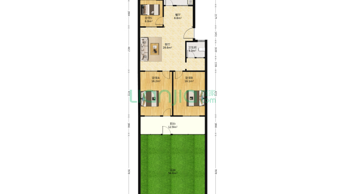 省庄职业中专校区家属院二手房实景图