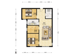 鸿坤全阳三居   高楼层   满二年   有钥匙-涿州鸿坤理想湾南区户型图