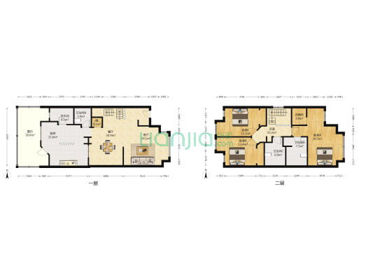 御花园温莎园 3室2厅4卫 158平方