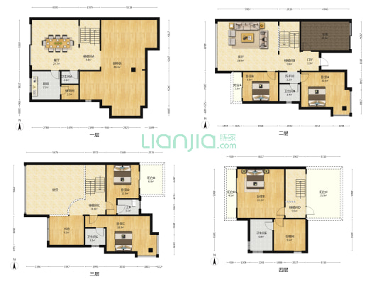 西江紫园南苑 6室2厅6卫 279平方