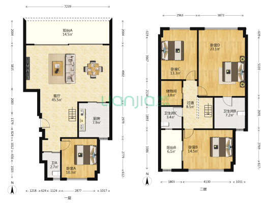 碧桂园·茶马古镇 4室1厅3卫 154平方