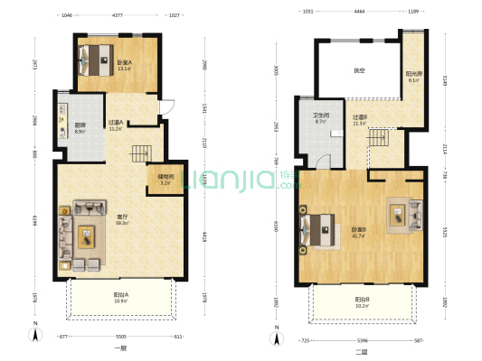 龙湖郁林府 2室1厅1卫 173平方