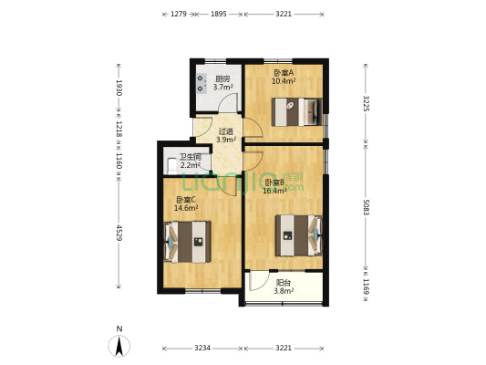 东井村28号 3室0厅1卫 67平方