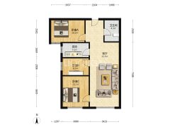房本满两年，精装自住标准，采光无遮挡-涿州高铁新干线户型图