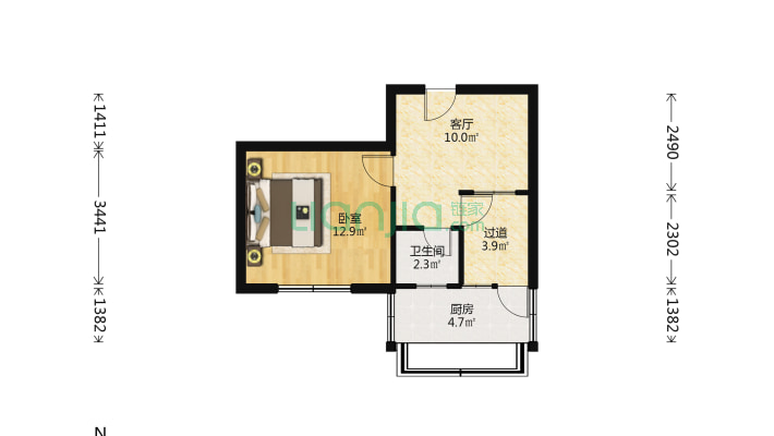 林业局宿舍 桥西 槐安路二手房实景图