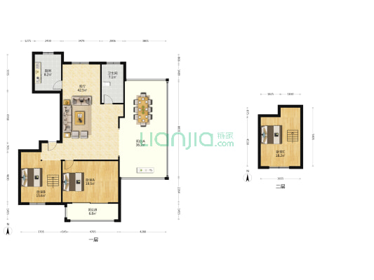 容和住宅小区 3室1厅1卫 192平方