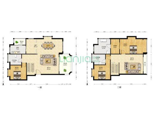 名人汇 3室3厅3卫 225平方