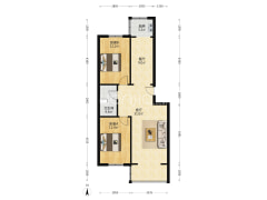 开发区高新水乡园南北通透两居中间楼层采光好税费低-涿州水乡园户型图